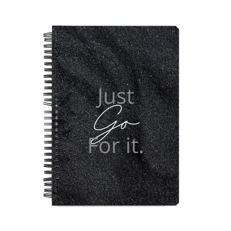 Go for it notebook for your new year resolutions
