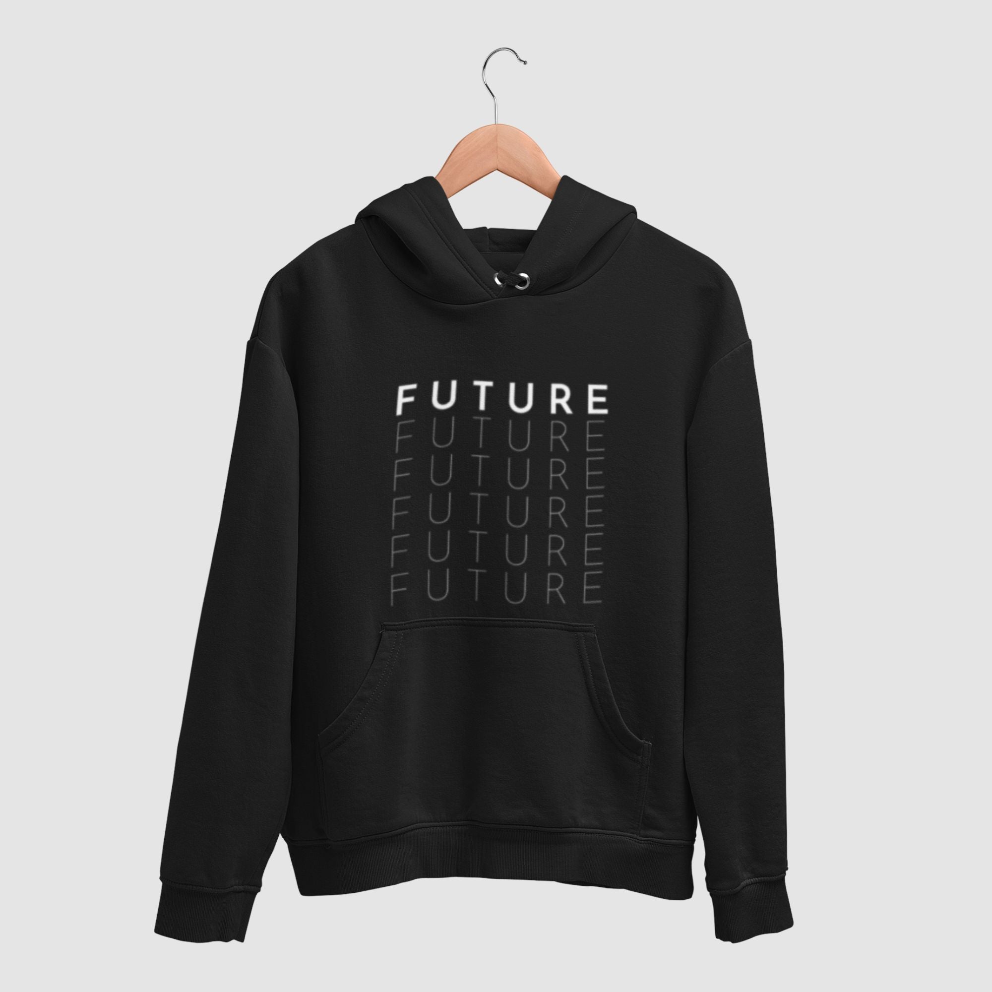 Future Printed Round Neck Unisex Hoodie