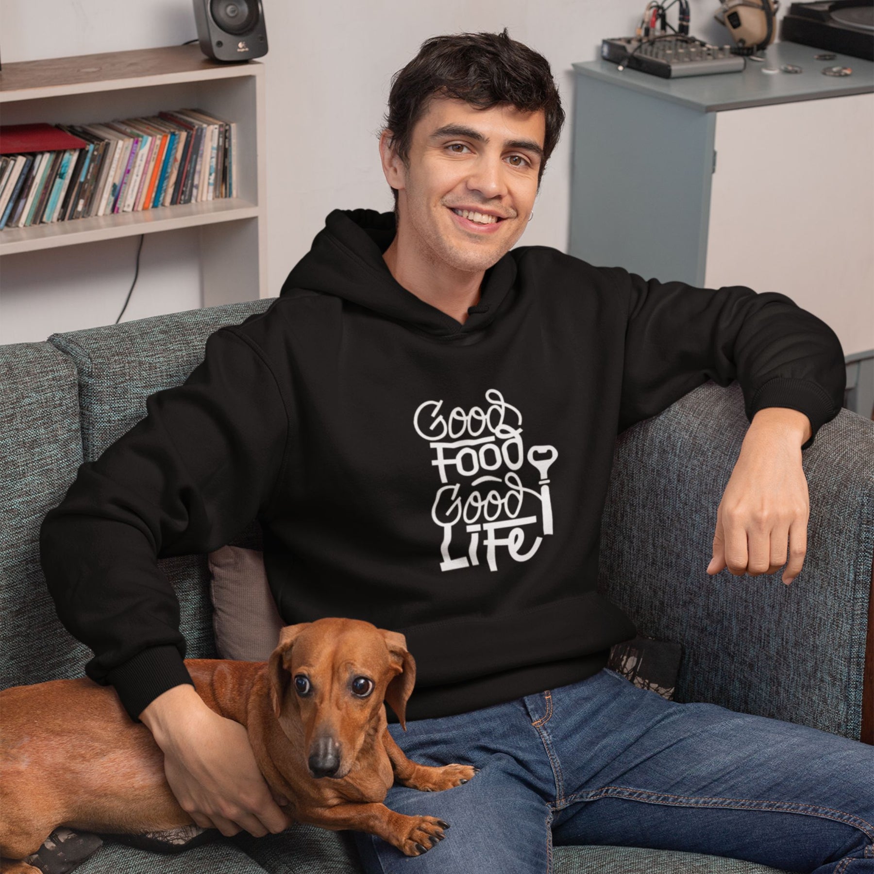 Good Food Good Life Unisex Hoodie