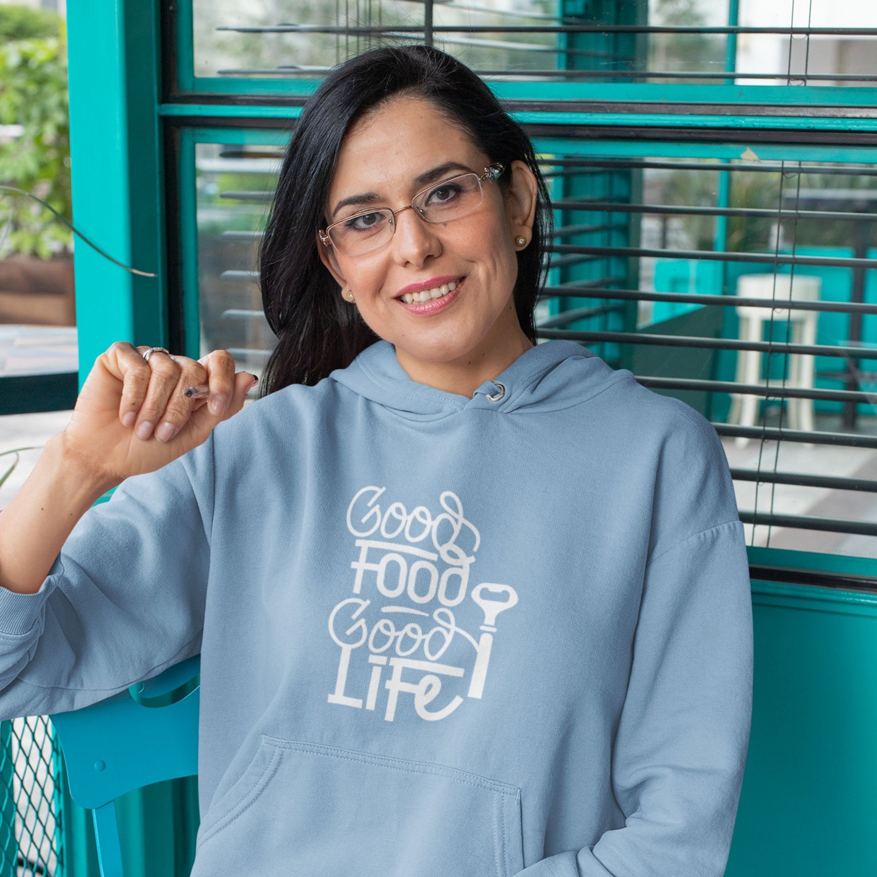 Good Food Good Life Unisex Hoodie