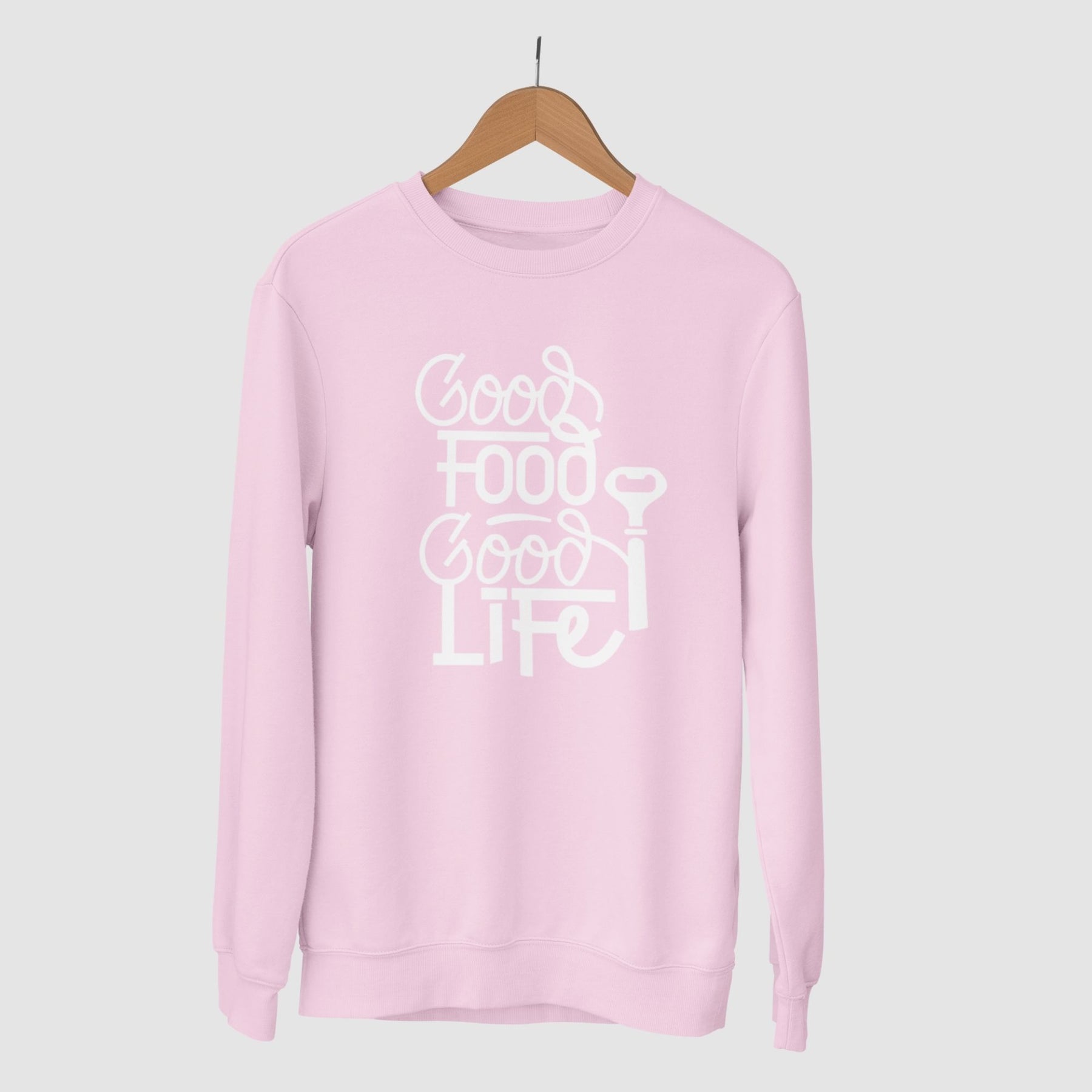good-food-good-life-cotton-printed-unisex-light-pink-sweatshirt-gogirgit-com