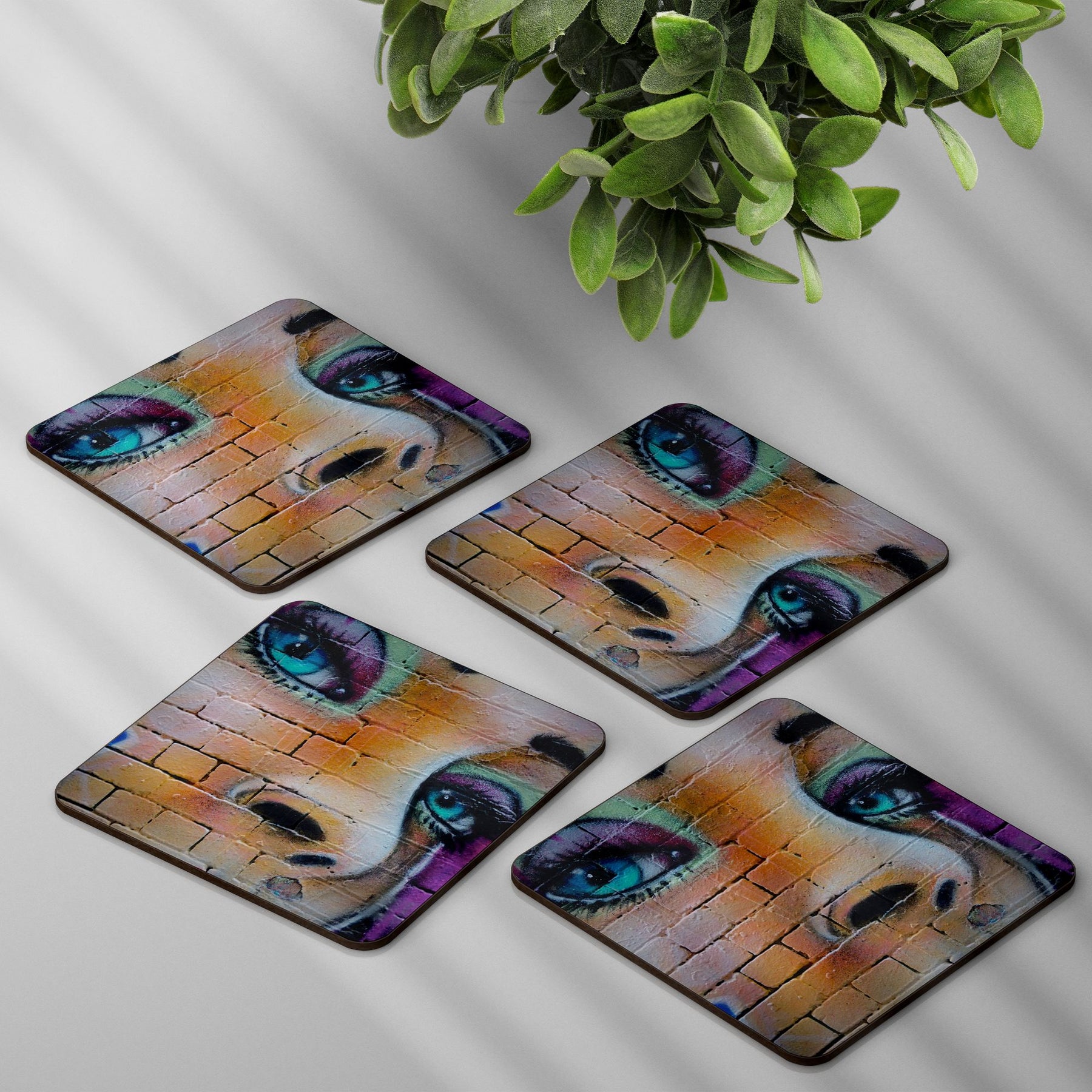 graffiti-eyes-coffee-tea-coasters-set-pack-of-4-3mm-thick-gogirgit-com