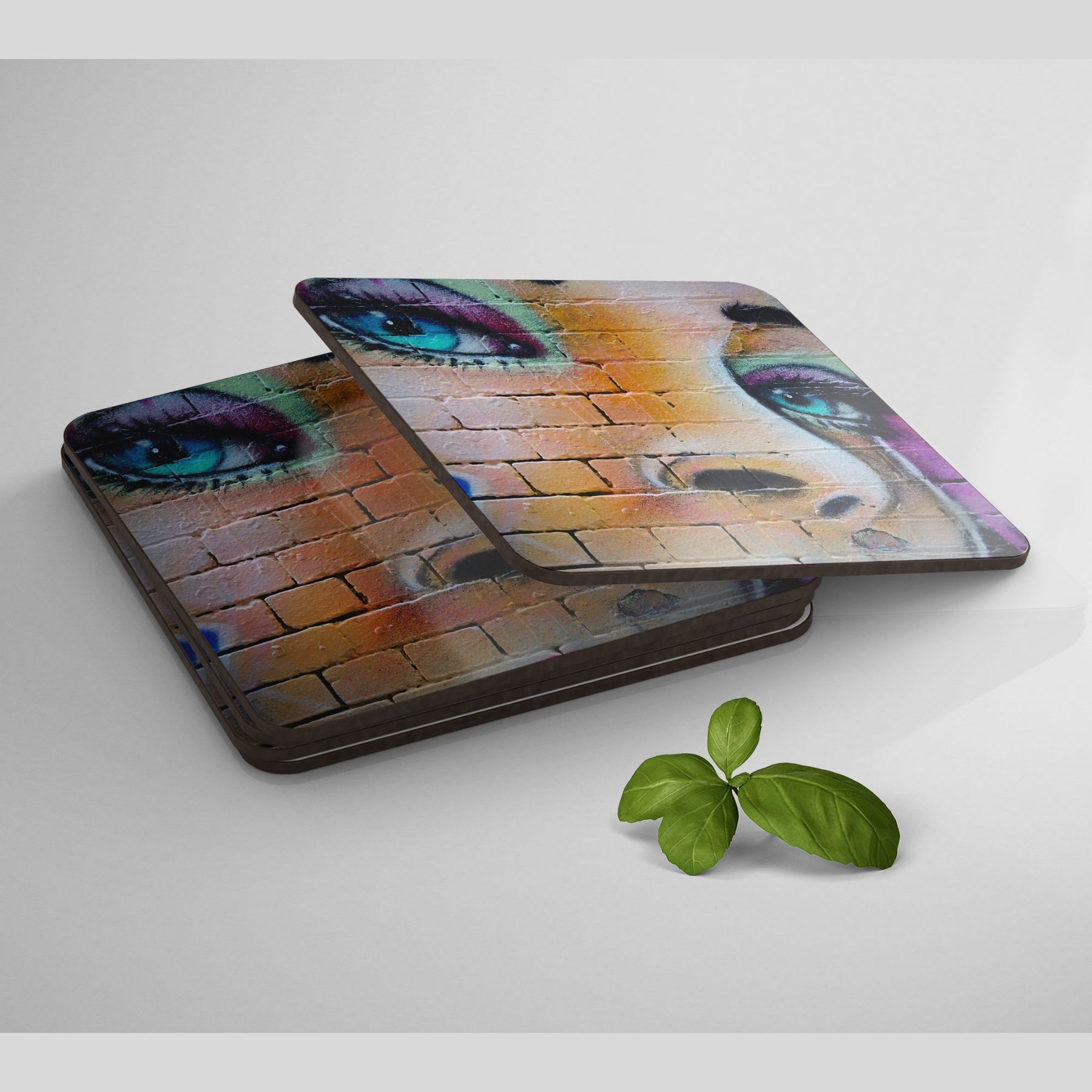 graffiti-eyes-coffee-tea-coasters-set-pack-of-4-3mm-thick-gogirgit-com