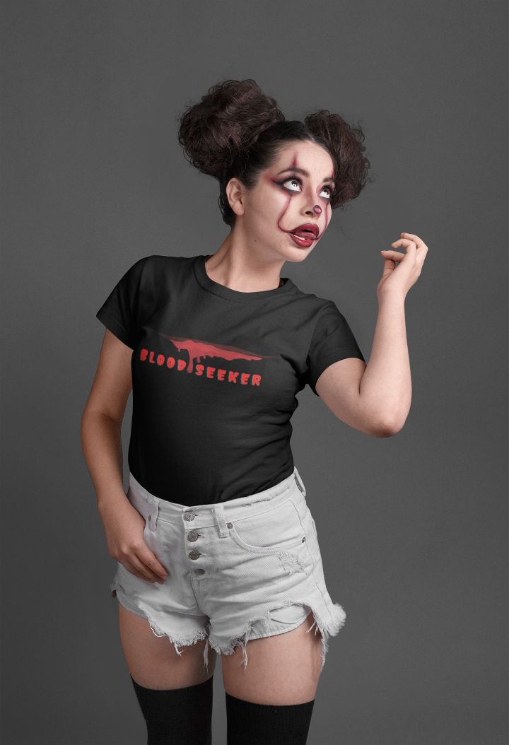 Blood Seeker Halloween Black T-shirt