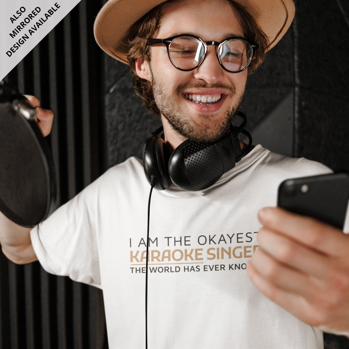 i-am-the-okayest-karaoke-singer-white-printed-round-neck-t-shirt-gogirgit-com