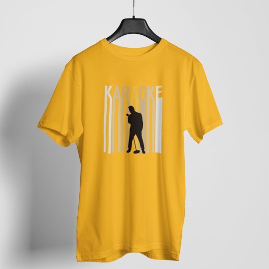 Karaoke Silhouette  T-shirt For Men & Women