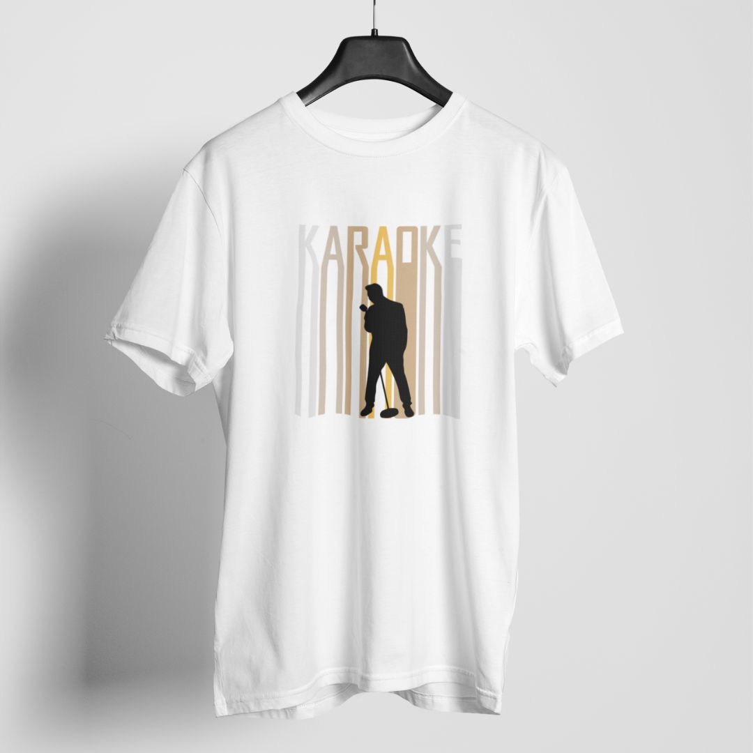 Karaoke Silhouette  T-shirt For Men & Women