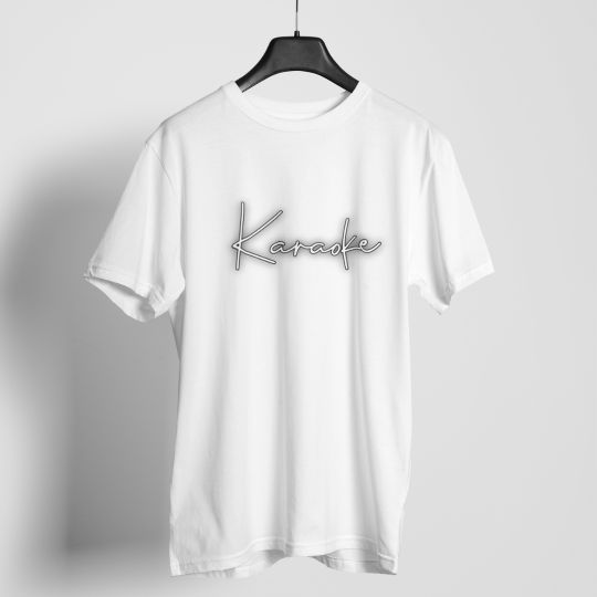 Karaoke Typography T-shirt For Men & Women