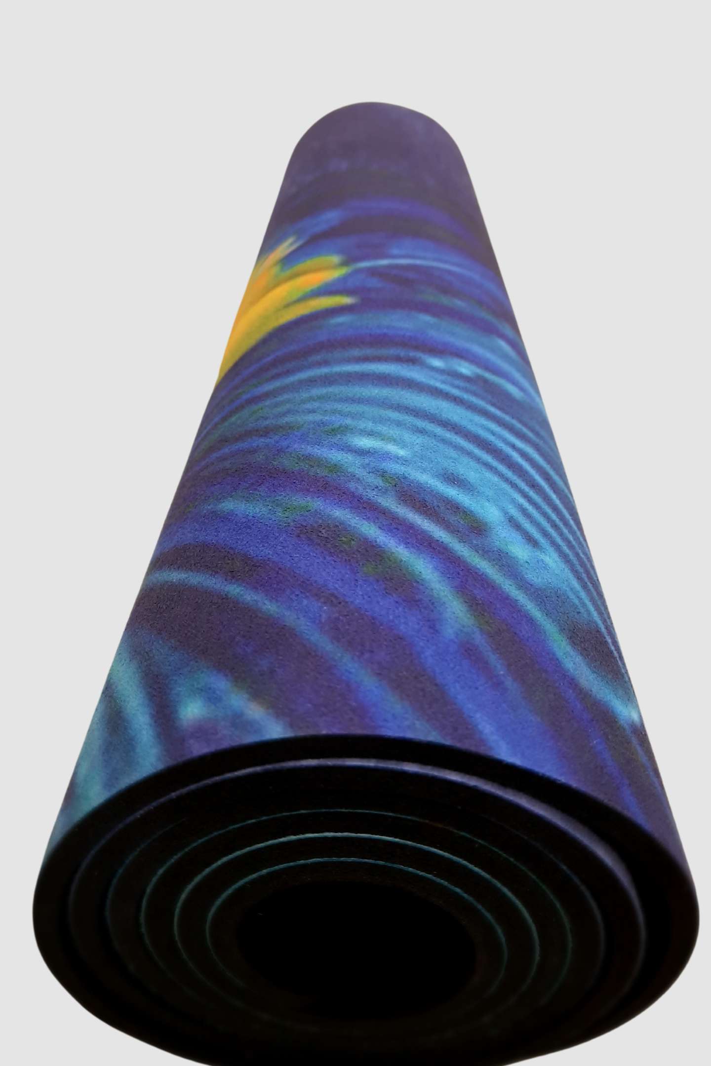 Microfibre Suede Morpankh Print Natural Rubber 5MM Yoga Mat