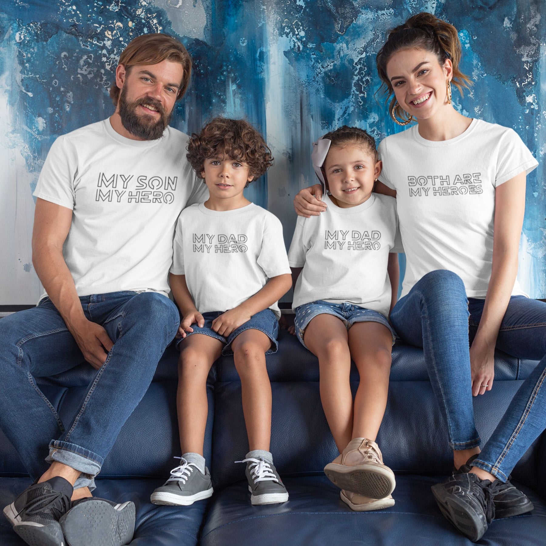 My Dad My Hero Matching Family T-shirt