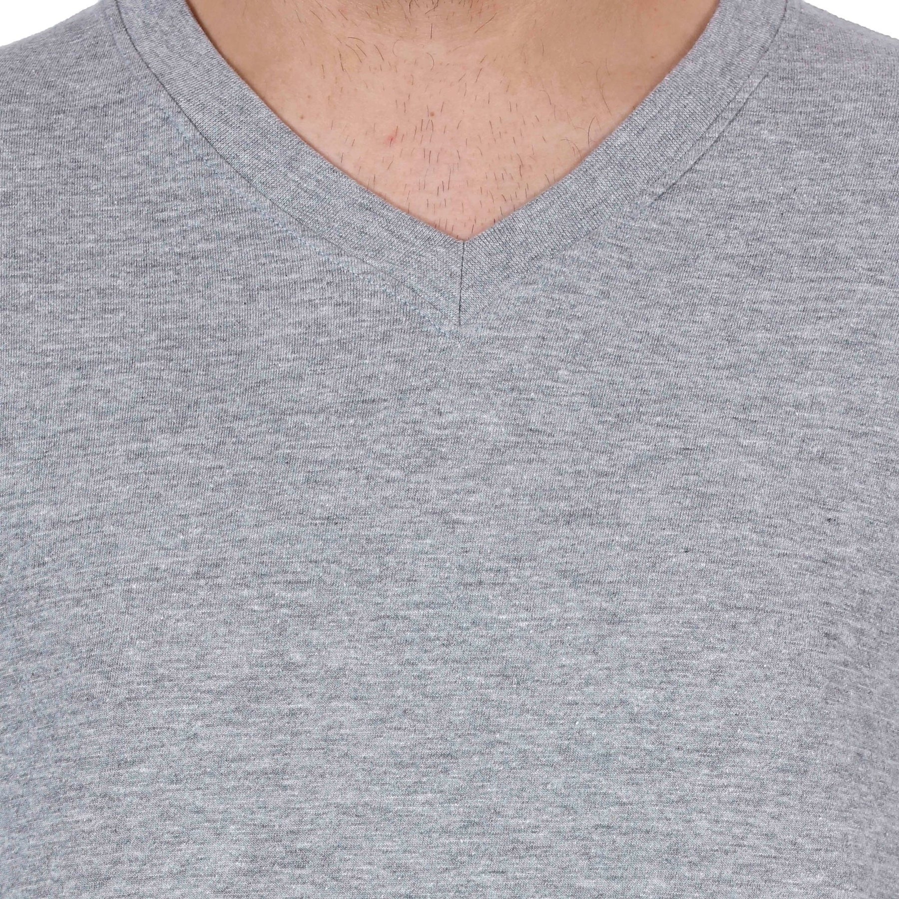 Plain Cotton Men's V Neck T-shirt Pack Of 2 Combo