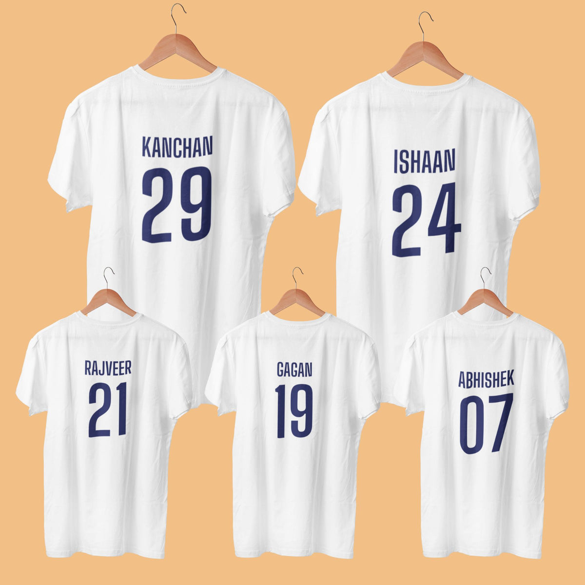 personalized-name-and-birth-date-matching-family-white-t-shirts-gogirgit-hanger