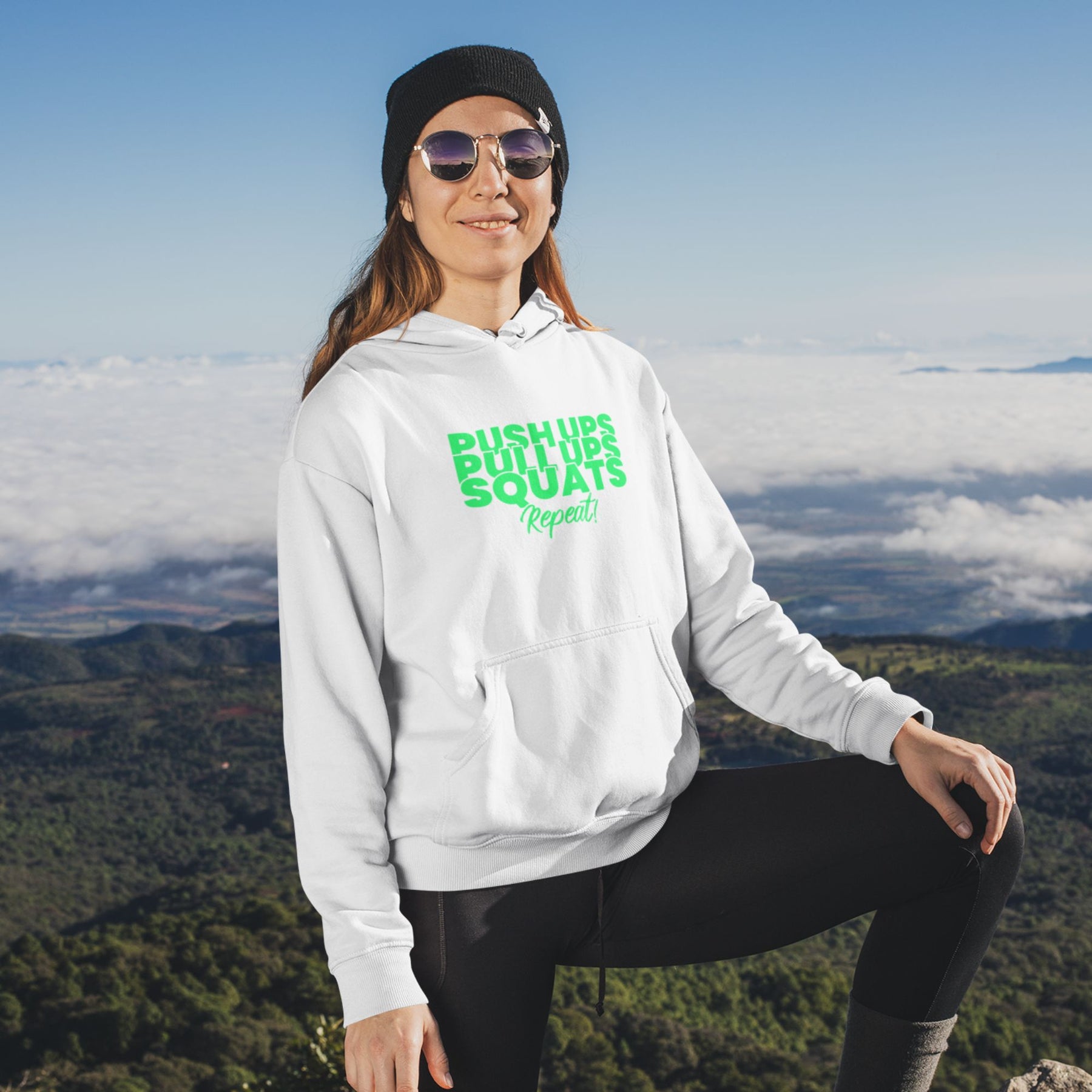 Push Ups Squats Unisex Hoodie