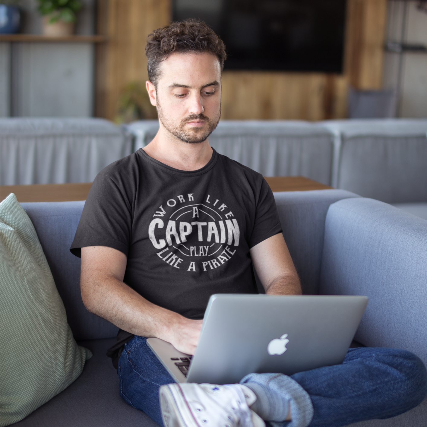 Captain Men's Half Sleeve T-shirt