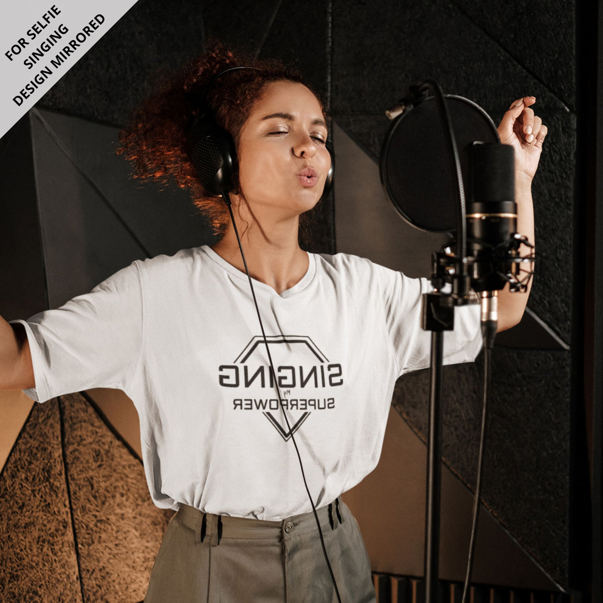 singing-my-superpower-white-printed-round-neck-t-shirt-gogirgit-com