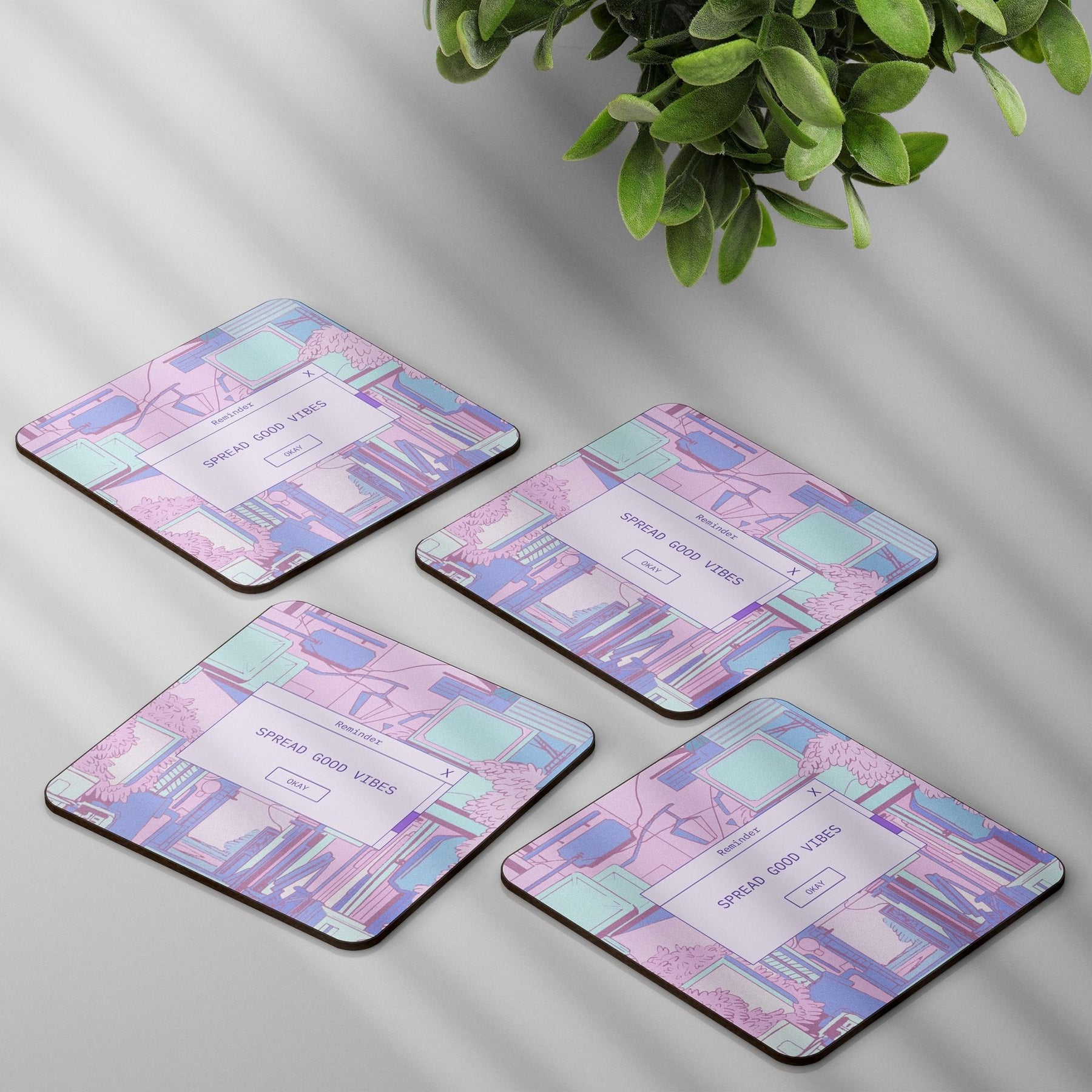 spread-good-vibes-coffee-tea-coasters-set-pack-of-4-3mm-thick-gogirgit-com