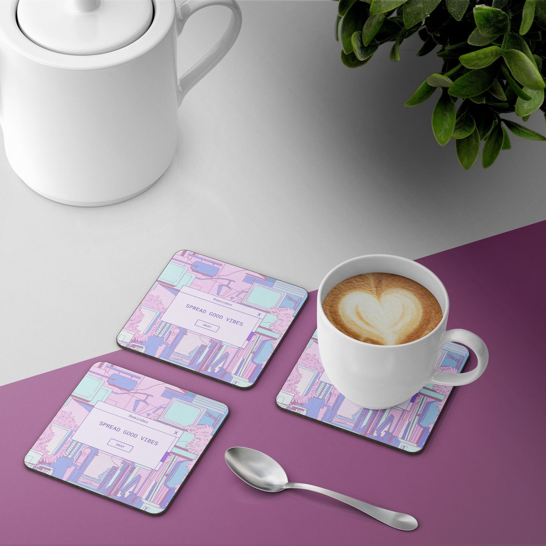 spread-good-vibes-coffee-tea-coasters-set-pack-of-4-3mm-thick-gogirgit-com