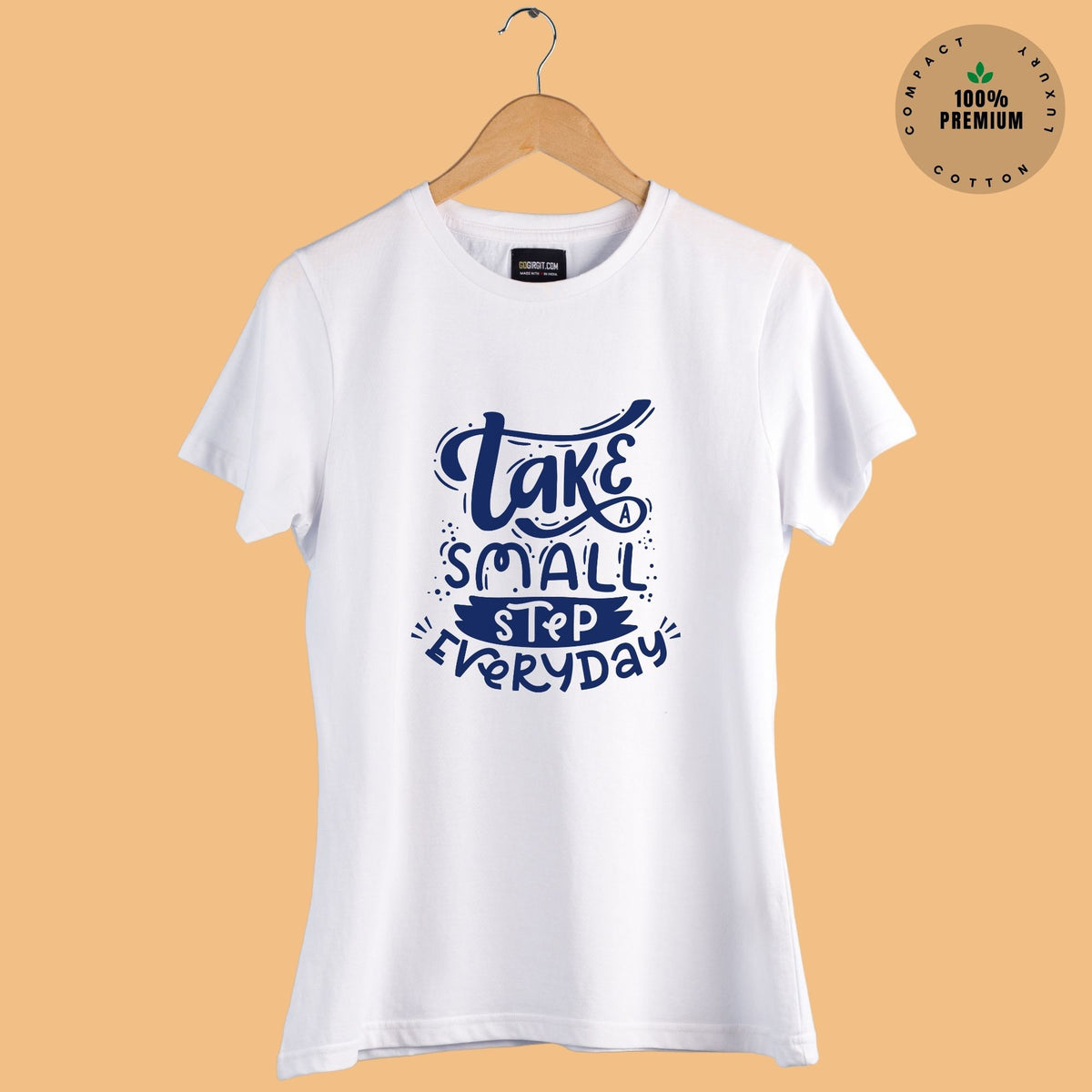 take-small-steps-everyday-womens-half-sleeve-tshirt-gogirgit