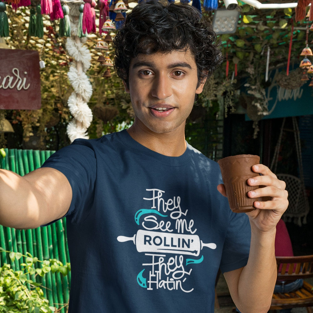 they-see-me-rollin--cotton-printed-navy-blue-men-t-shirts-gogirgit-com #color_navy blue