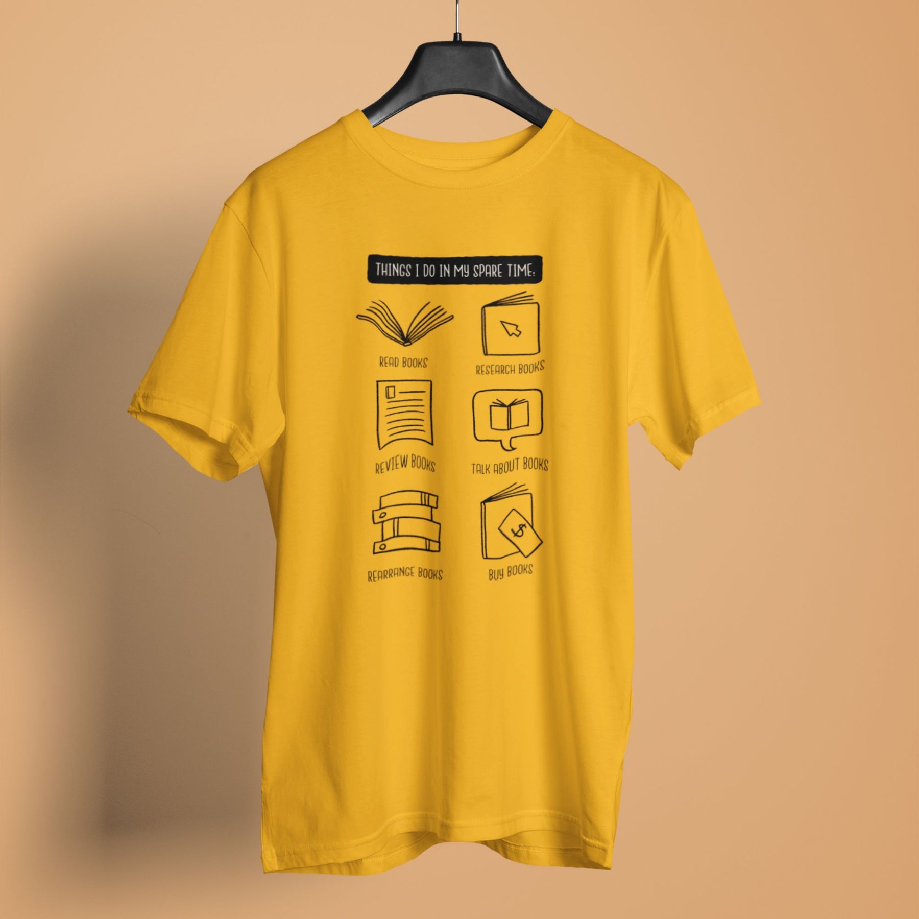 Things I Do In My Spare Time Men's Book Worm T-shirt