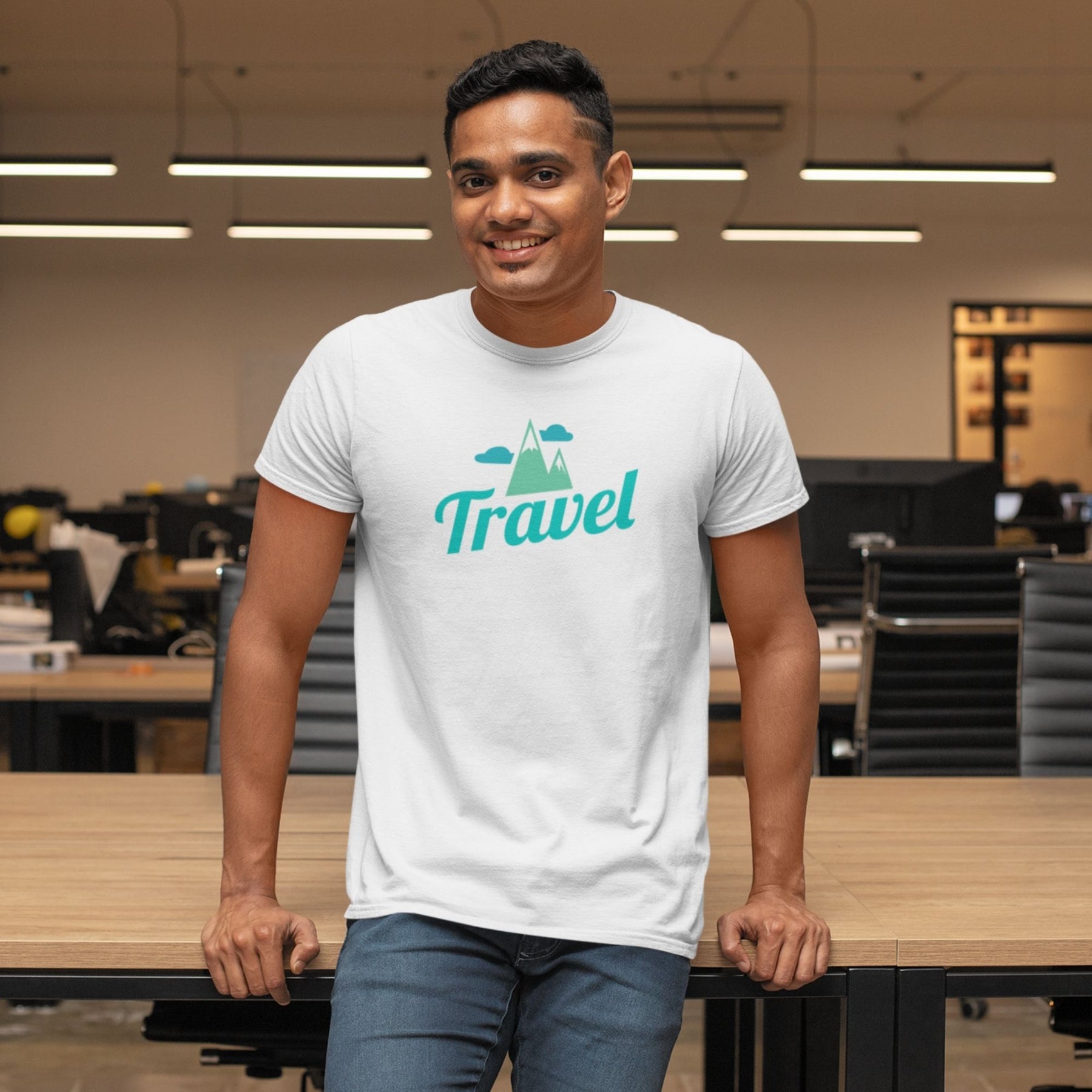 Travel Men's Half Sleeve Travel T-shirt