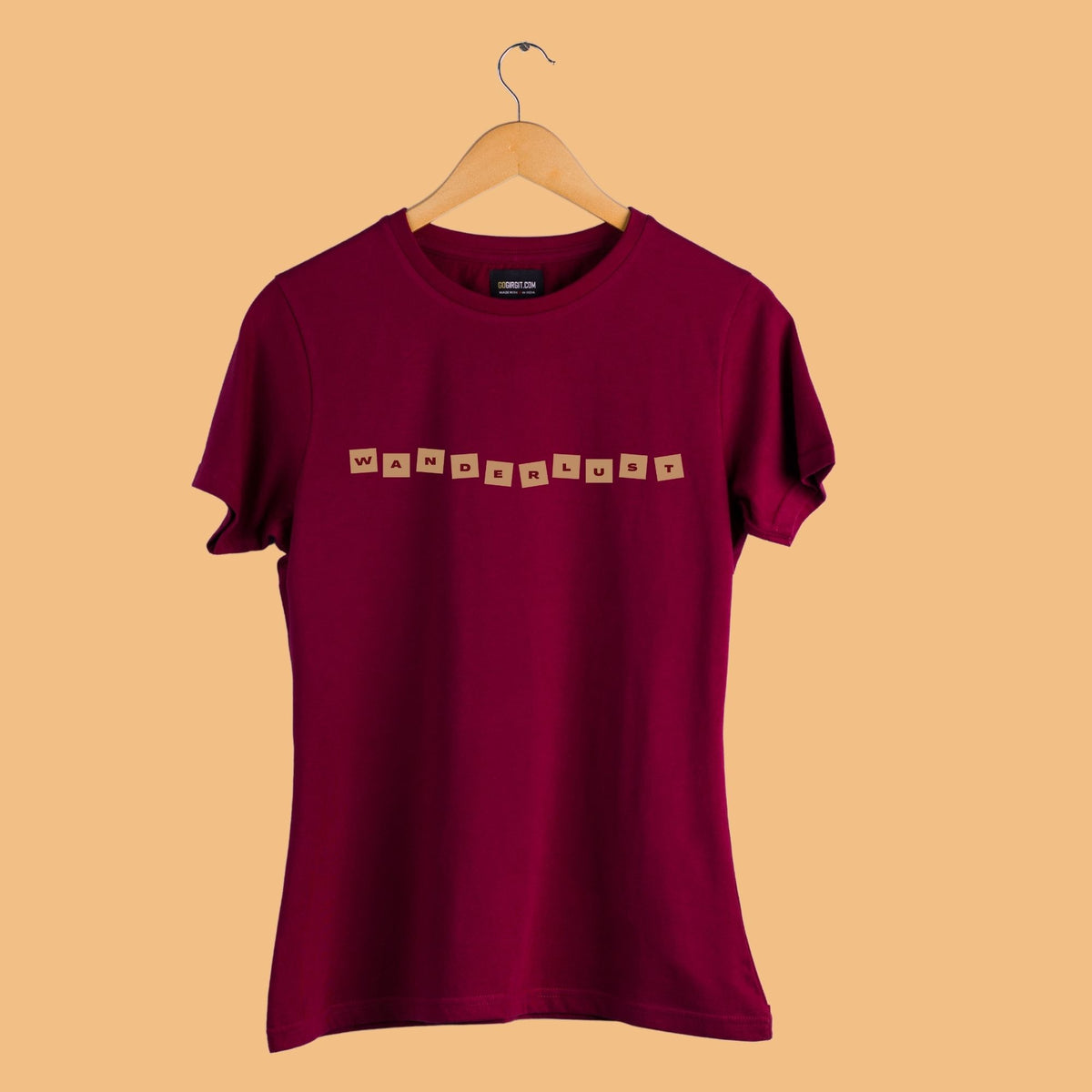 wanderlust-maroon-travel-tshirt-for-women-gogirgit2