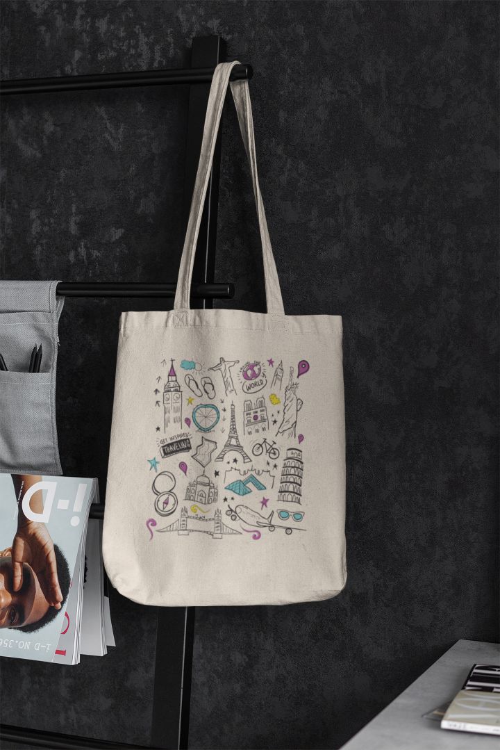 Travel The World Tote Bag - GOGIRGIT.COM