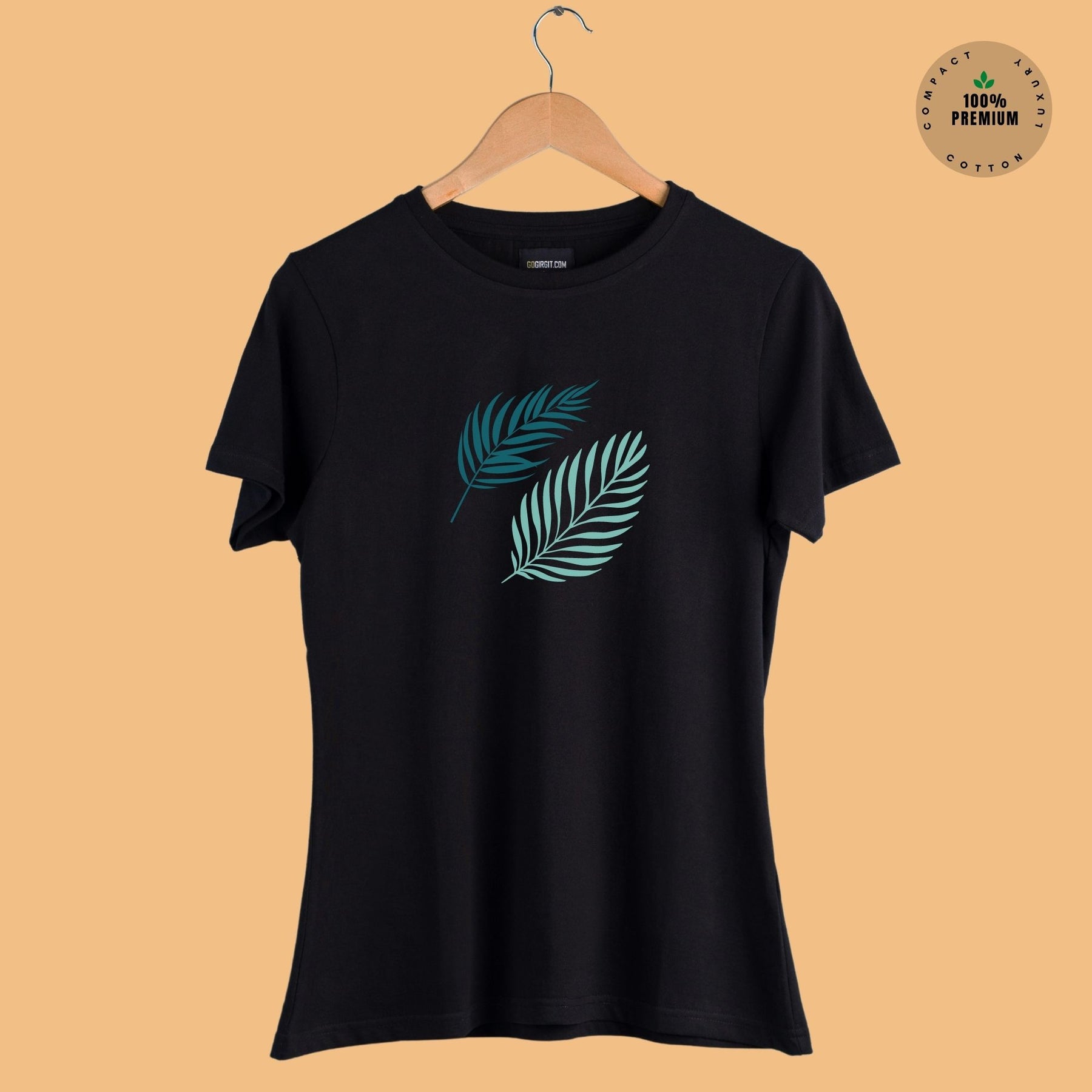 women-s-premiume-cotton-round-neck-half-sleeves-black-the-leaves-tshirt
