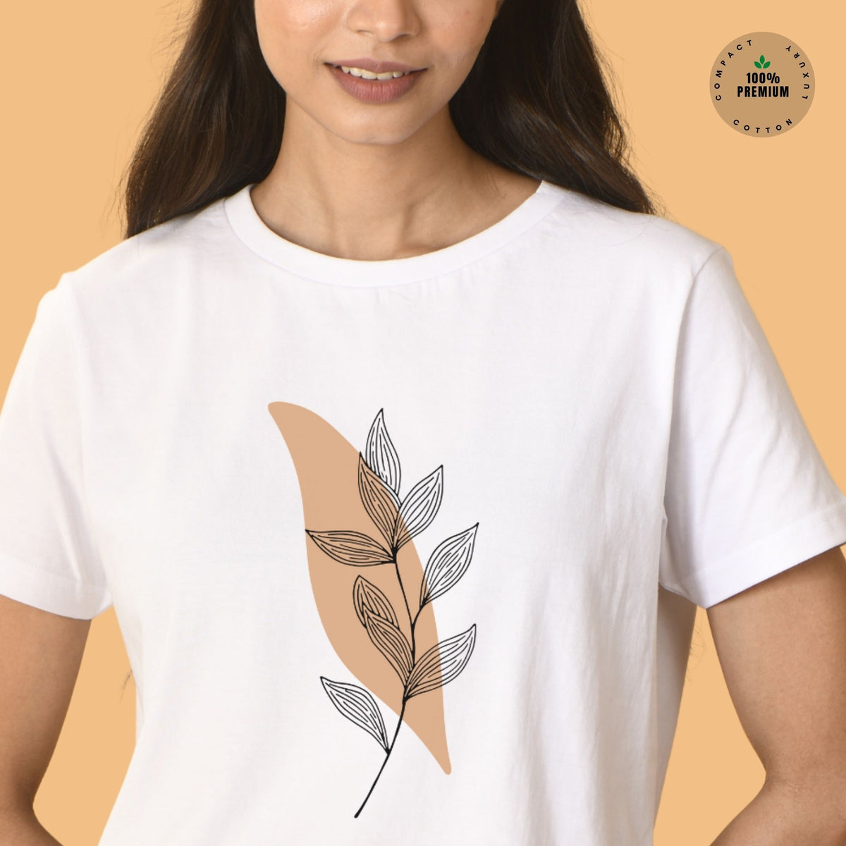 women-s-premiume-cotton-round-neck-half-sleeves-white-subtle-boho-leaves-tshirt-gogirgit-com-2