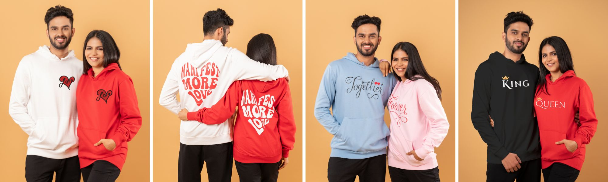 40+ Designs Personalised & Matching Couple Hoodies From Gogirgit