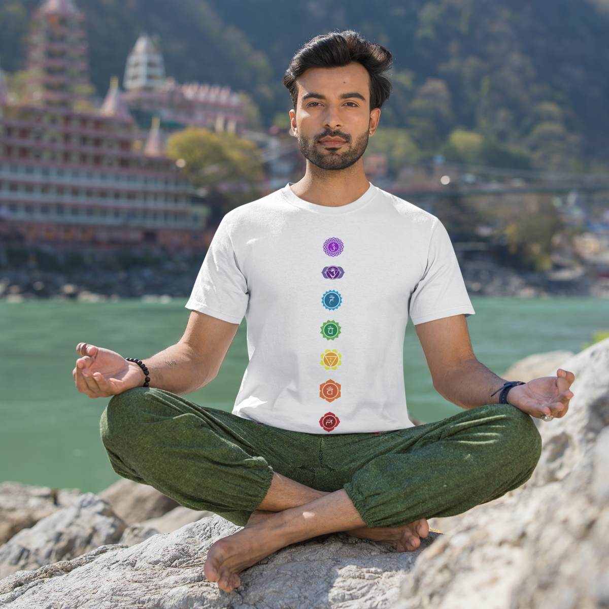 Chakra's Unisex Yoga T-shirt - Main Image