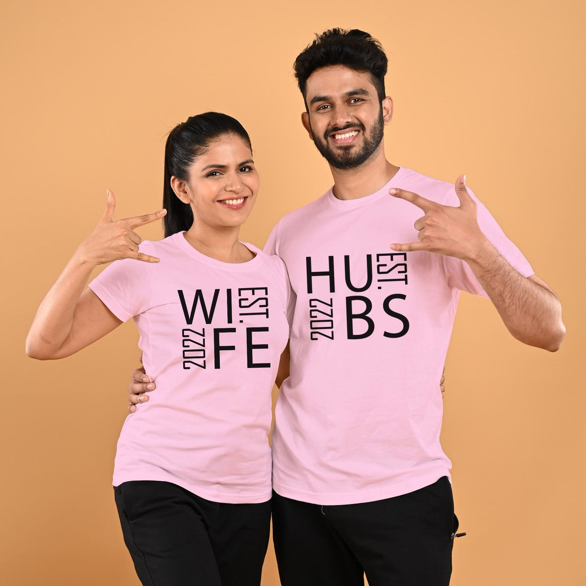 Husband-Wife-Established-Personalised-Couple-T-shirts-Gogirgit