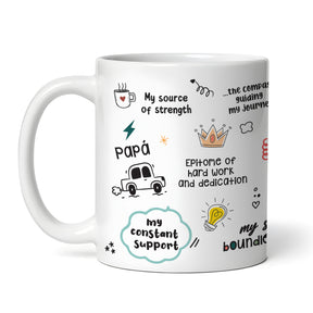 Papa Love Gratitude Coffee Mug