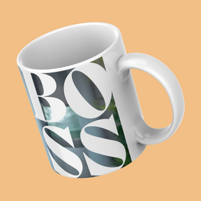 Boss-&-Photo-Personalized-Coffee-Mug-Tilted-View