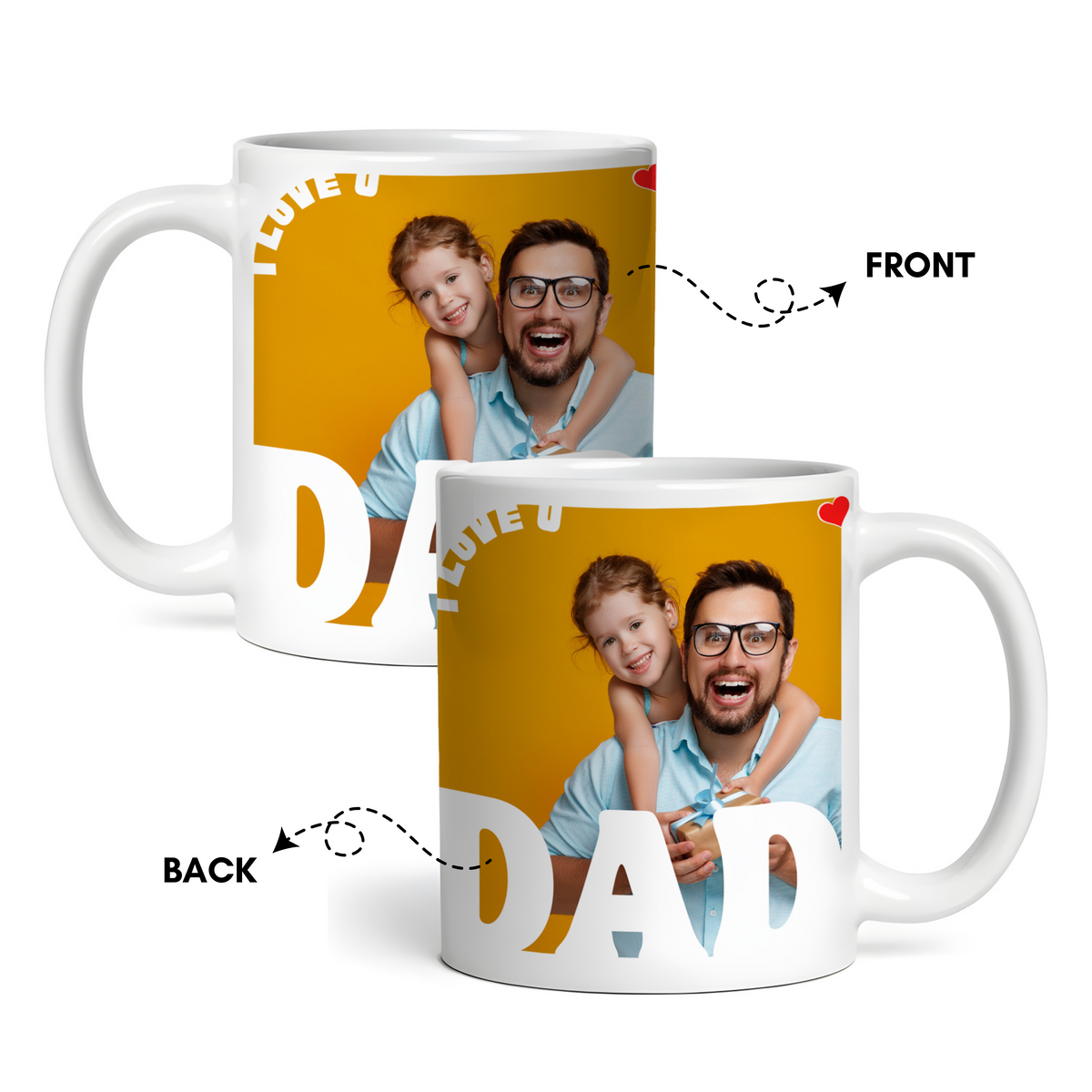 I Love You Dad Personalised Coffee Mug