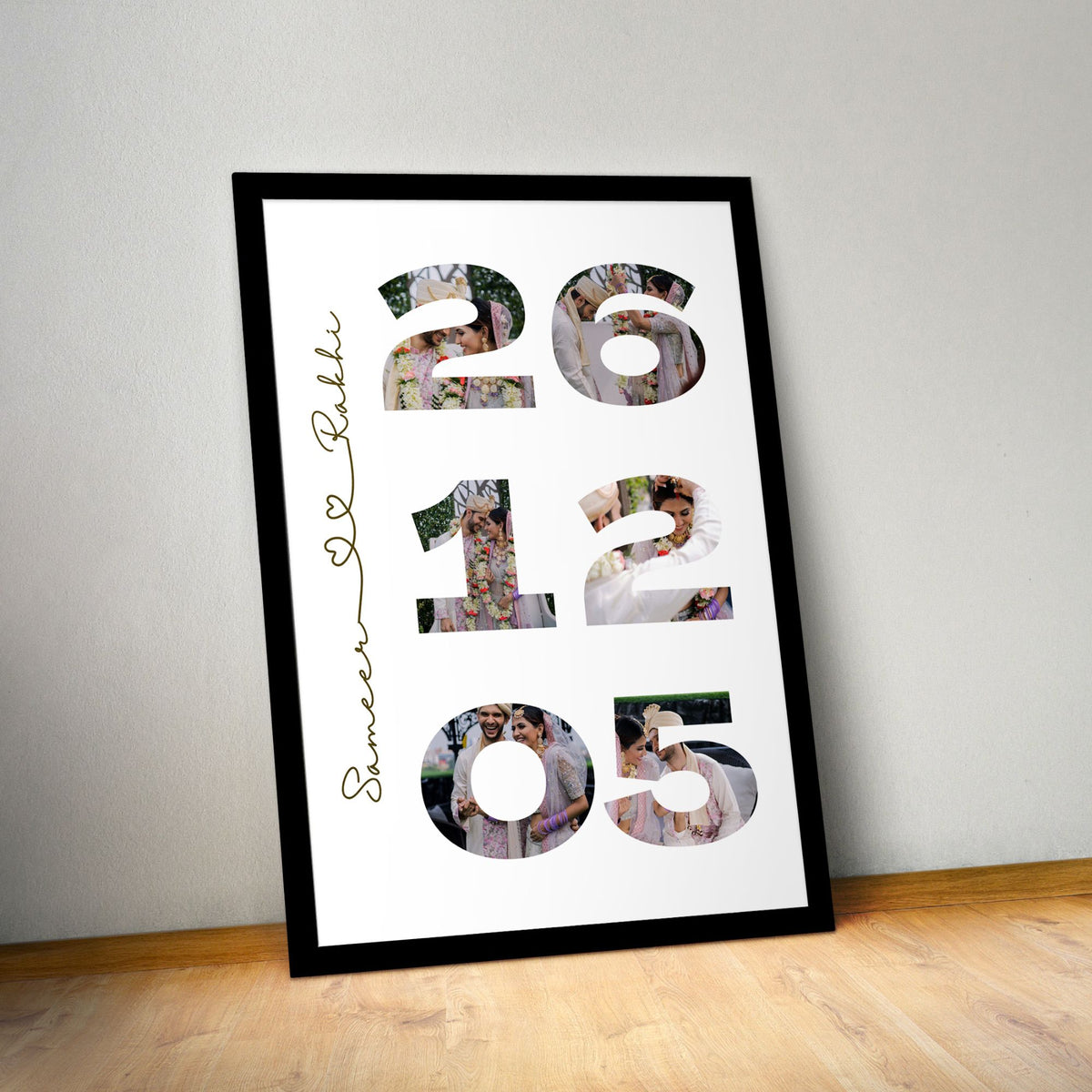 Personalised Special Name, Date, Photo Poster Frame
