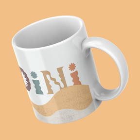 Earthy-Personalized-Coffee-Mug-Tilted-View