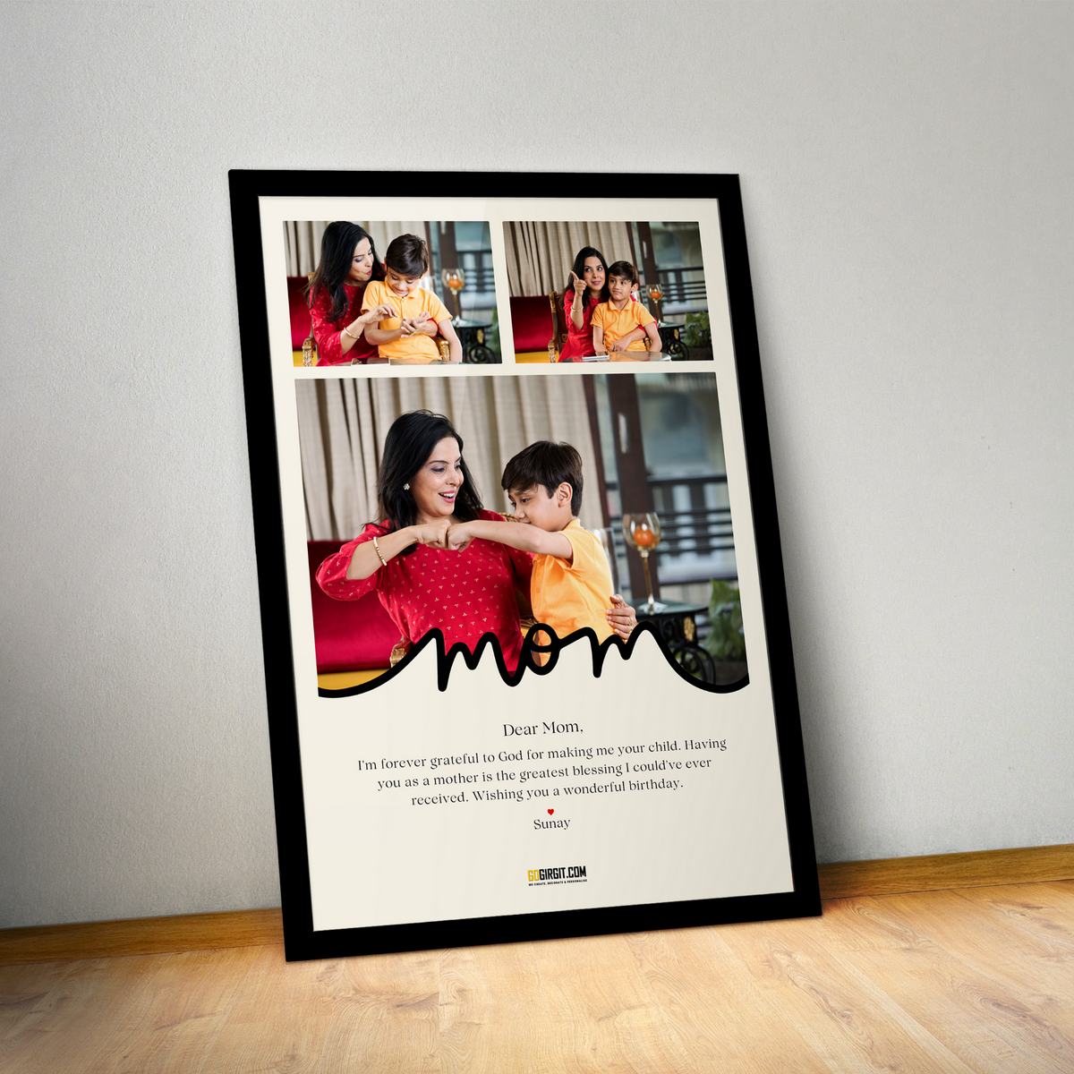 Dear Mom Personalized Photo Frame | Custom Gift by Gogirgit