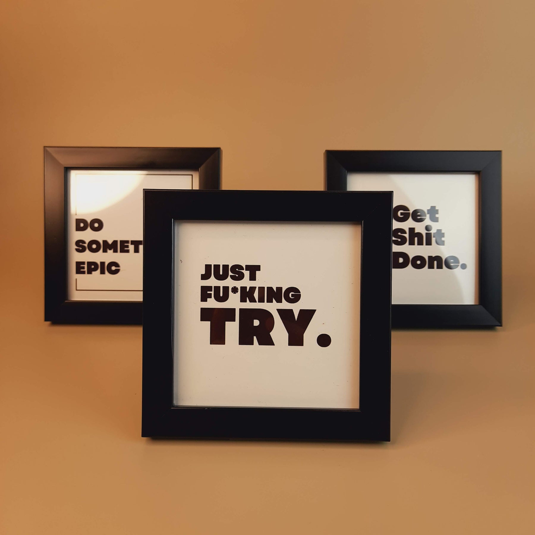 Motivational and Inspirational Pack Of 3 Frame Set