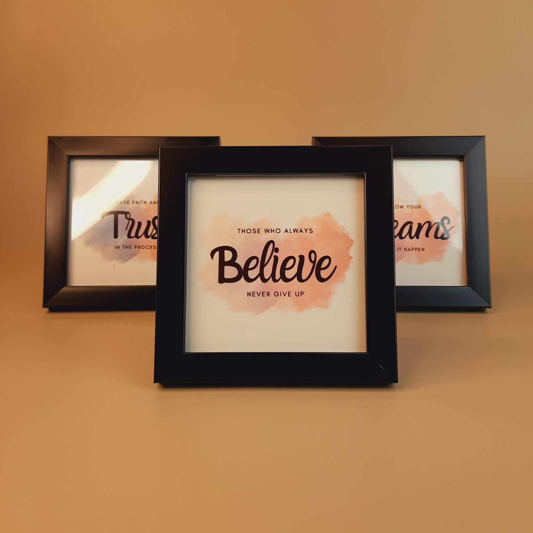 Motivational and Inspirational Pack Of 3 Frame Set