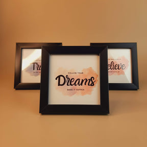 Motivational and Inspirational Pack Of 3 Frame Set