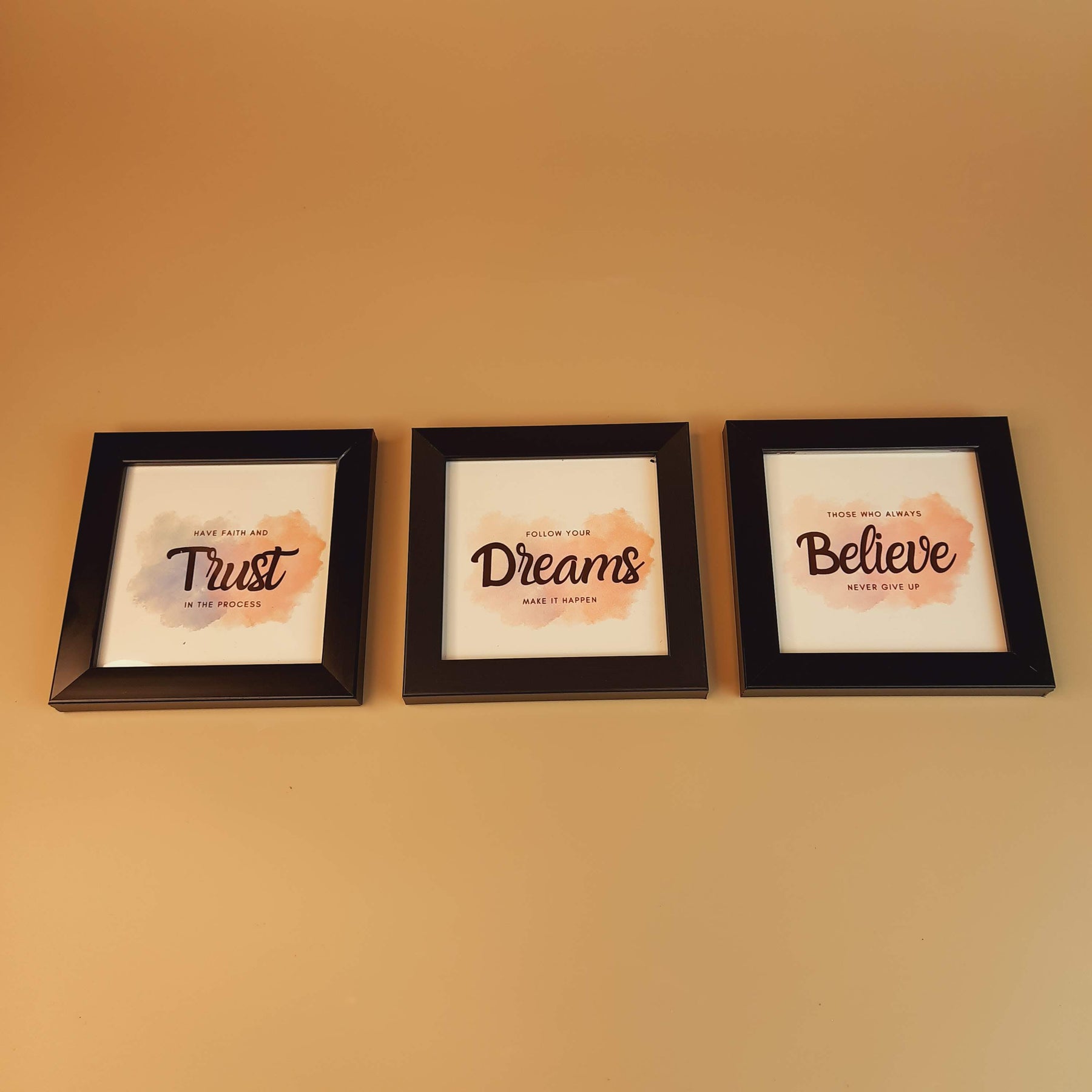 Motivational and Inspirational Pack Of 3 Frame Set