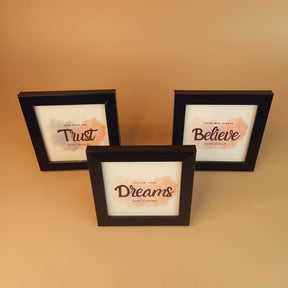 Motivational and Inspirational Pack Of 3 Frame Set