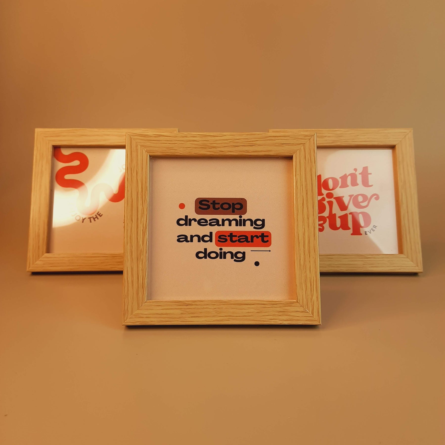 Motivational and Inspirational Pack Of 3 Frame Set