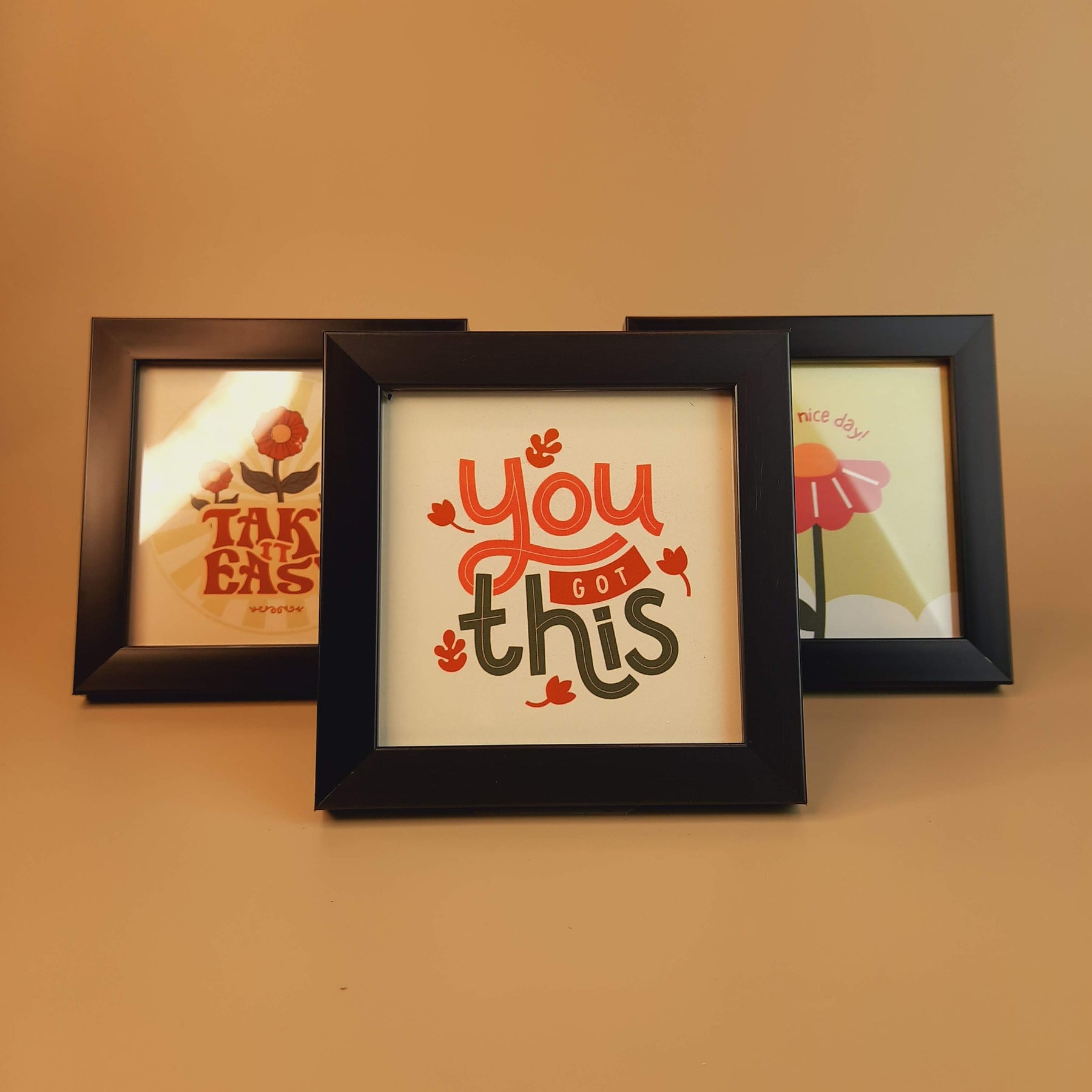 Motivational and Inspirational Pack Of 3 Frame Set