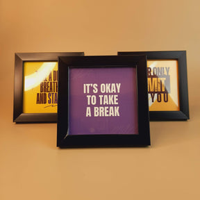 Motivational and Inspirational Pack Of 3 Frame Set