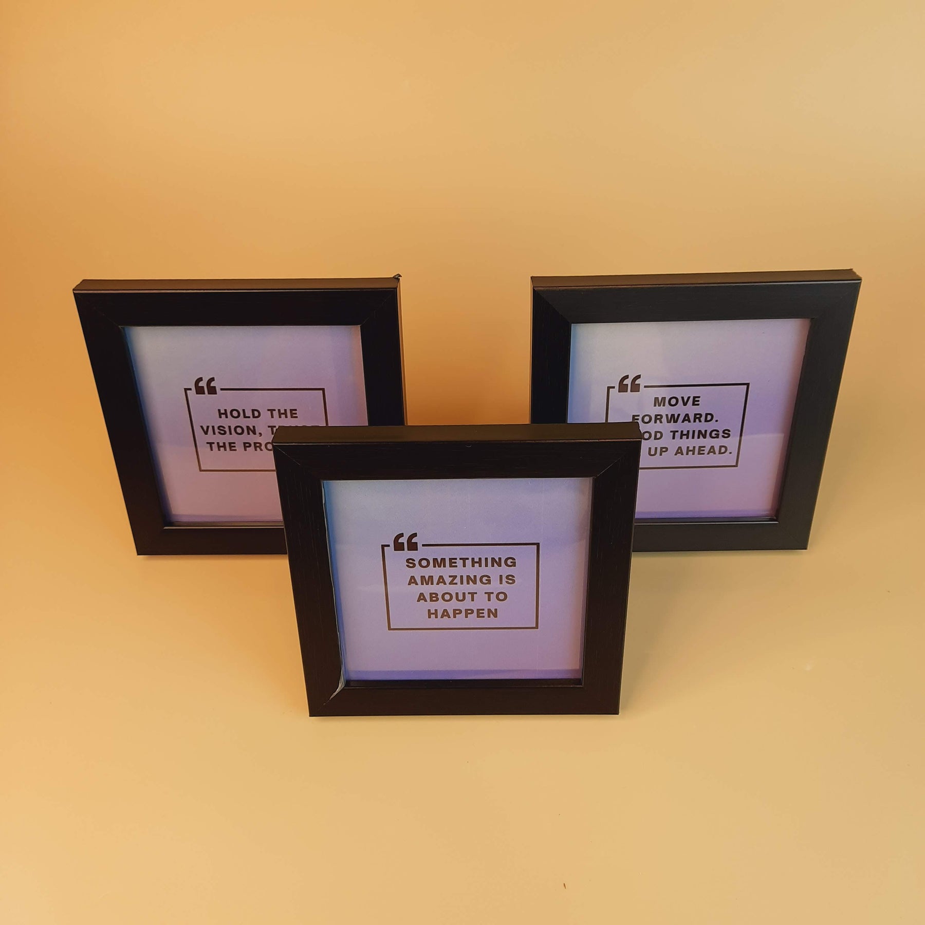 Motivational and Inspirational Pack Of 3 Frame Set