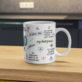 Dad Love Gratitude Coffee Mug