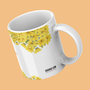 Floral-Name-&-Initial-Personalized-Coffee-Mug-Tilted-View