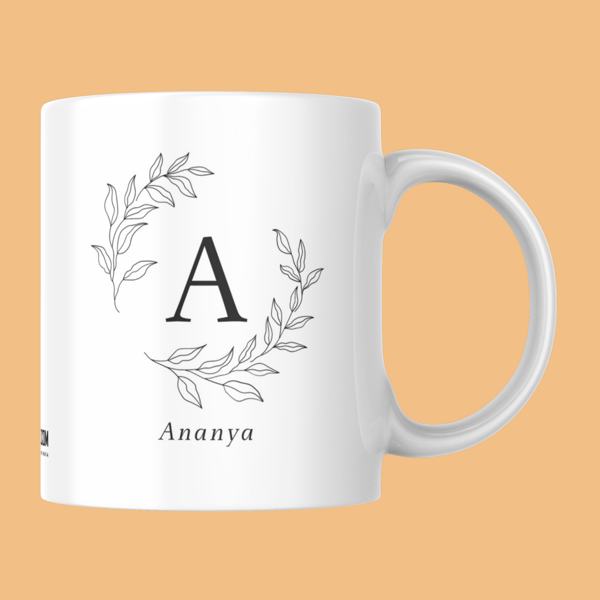 Wreath-And-Initial-Personalized-Coffee-Mug-For-Birthday-Anniversary-Special-Day